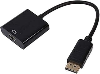 محول كابل من DisplayPort ذكر الى HDMI انثى للكمبيوتر اتش بي وديل