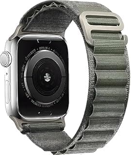 سوار نوباتيا رياضي من النايلون متوافق مع ابل Watch مقاس 42mm 44mm 45mm 49mm (و 46mm) - حزام جيد التهوية لجميع السلاسل وUltra