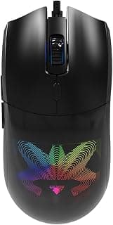 ماوس جيمنج JEDEL GM1320 RGB – مستشعر بصري 7200 DPI، معدل تحديث 1000Hz، 7 أزرار، إضاءة RGB وكابل مجدول