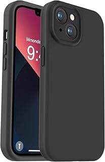 Silicon Mobile Magic Camera Protection Soft Case with Microfiber Lining For Apple iPhone 13 6.1 Inch (Black)