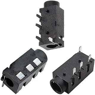 5 قطع مخرج صوت 3.5mm أنثى PJ320A ستيريو 4 سنون لتصليح سماعات الرأس
