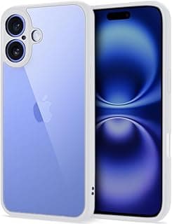 Dl3 Mobilak Compatible with iPhone 16 6.1-Inch Case Transparent, Military-Grade Shockproof Anti-Yellowing, Slim Protective Phone Case Full Bumper Cover With Camera Protective (Gray)