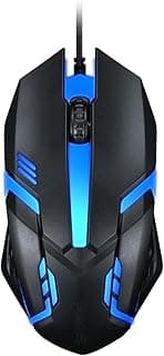 ماوس العاب سلكي Z1098 من زونيك 1200 نقطة لكل بوصة USB مريح مع ضوء ملون - اسود