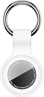 جراب سيليكون متوافق مع ميدالية مفاتيح ايرتاج، حامل سيليكون لاجهزة ايرتاج، اكسسوارات تتبع المواقع (أبيض)