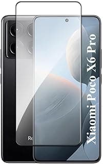 [عبوة واحدة] واقي شاشة زجاجي مقوى لهاتف شاومي Poco X6 Pro، تغطية كاملة، شفافية عالية، مقاوم للخدش والكسر