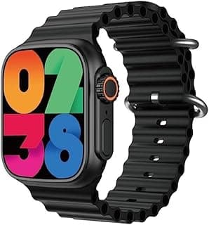 ساعة ذكية X9 Ultra بشاشة Super AMOLED متوافقة مع تطبيق Wearfit Pro لنظامي iOS واندرويد ومقاومة للماء (أسود)