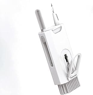 طقم تنظيف إلكترونيات 8 في 1 من Maansha، قلم تنظيف 3 في 1 لسماعات Airpods Pro، طقم تنظيف كيبورد بفرشاة ناعمة، أدوات تنظيف متعددة الوظائف لمنفذ شحن آيفون، الهاتف، السماعات، وشاشة اللابتوب