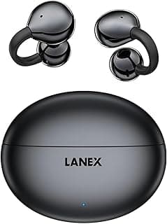 Next Store X11 Clip-on Wireless Earbuds, Bluetooth V5.3, Hi-Fi, Open Ear Design, Clear Calls (Black)