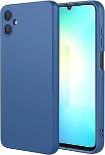 For Samsung Galaxy A07 Liquid Silicone Case Padded Inside with Camera Protection (Navy)