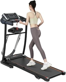 Multifunctional electric treadmill with electric massage belt from house sport and has a wonderful screen Motor DC power 2.5 hp and the device has a five-year warranty