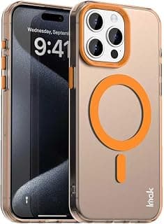 Candy Magnetic Phone Case Compatible with iPhone 15 PRO MAX, Stylish with Wireless Charging Support | Anti-Scratch and Shock Proof - Orange