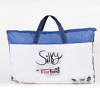 Forbed Silky Artificial Feather Pillow, 70 cm Length x 50 cm Width, Blue
