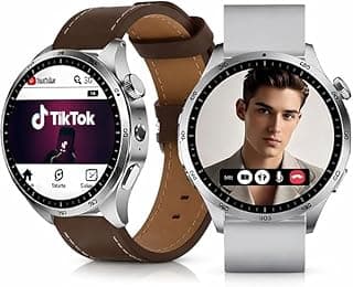 HainoTeiko FG8 Android Smartwatch, 1.43 Inch AMOLED Display, 4GB RAM + 64GB, Wireless Calling, WiFi & GPS, App Download, with 2 Straps – Smart Watch for Men & Women (FG8)
