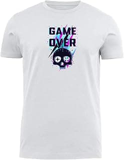 تيشيرت بطبعة Game over 3