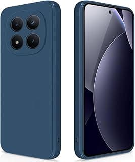 جراب هاتف سيليكون، متوافق مع هاتف Redmi Note 15 Pro+ 5G / Redmi Note 15 Pro Plus 5G (6.83 بوصة) - أزرق ياقوتي