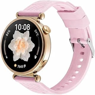18mm Official Silicone Strap Compatible with Huawei Watch GT 6 41mm/GT 5 Pro 42 mm/GT5 41mm/GT4 41 mm/Huawei Watch 5 42mm, for all watches using 18mm width Strap