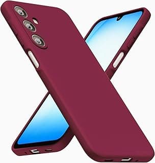 جراب سيليكون عالي الجودة مبطن من الداخل مع حماية كاملة للكاميرا لهاتف سامسونج Galaxy A17 (أرجواني فاتح)