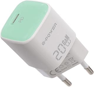 شاحن من جي باور بتقنية USB، متوافق مع الهواتف الخلوية والتابلت والساعات الذكية، بمنفذ واحد