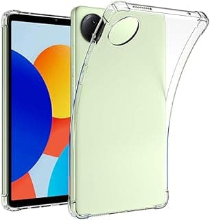 Fegishilly Clear Silicone Case Compatible with Xiaomi Redmi Pad SE 4G 8.7 inch Released 2024 Tablet TPU Slim Back Cover for Redmi Pad SE 8.7''