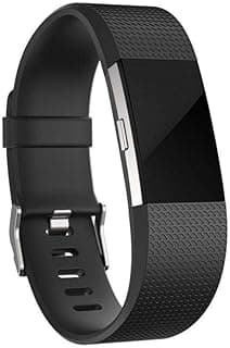 سوار ساعة فيتبيت تشارج 2، سوار رياضي بديل قابل للتعديل لساعة فيتبيت تشارج 2 الذكية للياقة البدنية - اسود