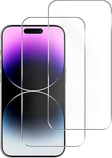 2 Pack Screen Protector Compatible with iPhone 15 Plus/iPhone 15 Pro Max 6.7 Inch, Tempered Glass Film HD Clear, Case Friendly, Anti-Scratch, Bubble Free