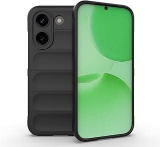 Case For Xiaomi Poco X8 Pro 5G, Shockproof Brushed Protection Cover - Heavy Duty Case With Ultra Protection For Camera Slip-Resistant - Black