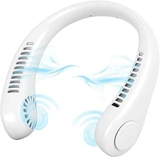 2023 Upgrade Portable Neck Fan,Bladeless USB Mini Fan with 360°Airflow,Cooling Summer Vaneless Hanging Neck Fans Three-speeds Change for Working, Cooking, Travel, Sports Carry, Outdoor Activities
