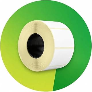 رول ستيكر حراري مقاس 2.5 سم × 5 سم تحتوى على 1200 استيكر لطباعة الباركود - 1 رول