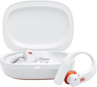 JBL Endurance Peak 4 Noise Cancelling In-Ear True Wireless Sport Earbuds with Bluetooth, 48-Hour Battery Life, TwistLock Secure Fit, IP68 Waterproof & Dustproof, JBL Pure Bass Sound, White