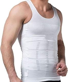 Men's Slim N Lift Slimming Shirt - Body Shaper Undershirt for a Defined Physique and Trimmed Waistline, Comfortable Slimming Vest for Everyday Wear