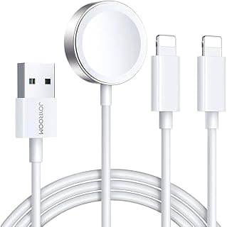 IW007 3-in-1 iP Watch Magnetic Charger+Dual Lightning cable USB-A 1.2m-White|12 Months Warranty