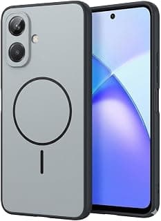 Case Compatible with Infinix Smart 10 - Luxury Hybrid Protective Phone Case - Anti-Scratch Hard Back and Flexible Silicone Edges (Graphite Gray)