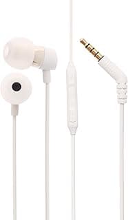 سماعات رأس داخل الأذن سلكية M10 مع ميكروفون/جهاز تحكم عن بعد من JBL - أبيض