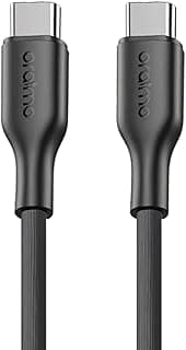 Oraimo OCD-114CC RobustLine 60W 3A USB-C to USB-C Fast Charging Cable 1m- Black