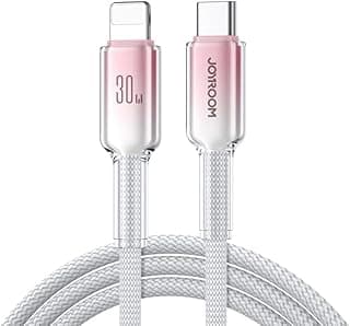 كابل من جوي روم بطول 1.2 متر نوع لايتنينج متوافق مع آيفون وآيباد وأجهزة USB Type-C