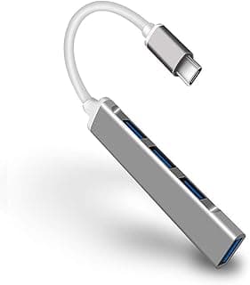 Rvntop Multifunctional 4 in 1 Hub Type C Type C to USB3.0 Hub USB 2.0 USB3.1 Adapter Converter Aluminum Alloy Hub for PC Laptop Grey