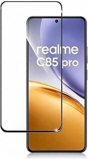 واقي شاشة زجاج مقوى لهاتف realme C85 pro، صلابة 9H، مقاوم للخدش، حواف منحنية 2.5D، مضاد للبصمات