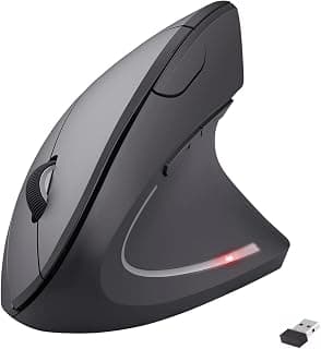 ماوس عمودي لاسلكي W925 2.4G مريح بمنفذ USB للابتوب والكمبيوتر المكتبي