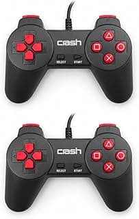 X1 Dual Wired USB Game Controller for PC & Laptop Ergonomic Gamepad with Responsive Buttons, Plug & Play Support for Windows and Multiplayer Gaming