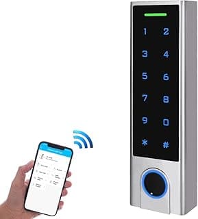 WiFi 125Khz EM Card,Fingerprint Access Controller,IP67 Waterproof, Access Control Keypad,Door Lock Opener,Backlight Tuya Mobile APP,1000 User (Fingerprint Version)