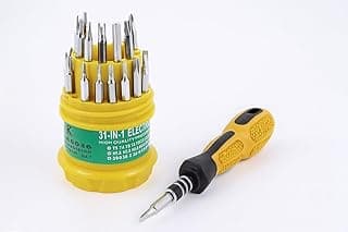 31-in-1 Magnetic Screwdriver Bit Set for Electronics and Household Repairs