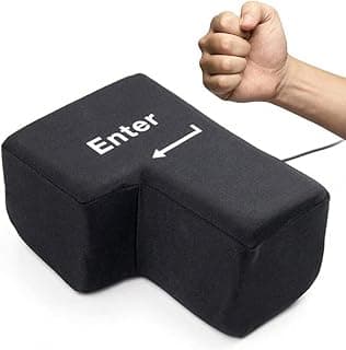 Yutuo-sumpay Big Enter Key Stress Relief, Huge Enter, Stress Relief, Enter Button, PC, BIG, Return Key Button, Approx. 1,700 Times, USB Funny Goods, Cushion Gift, Big Pillow, Stress Relief, Birthday