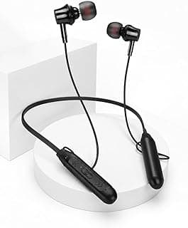 Wireless Bluetooth Neckband Earphones with Magnetic Earbuds, HiFi Headphones, Noise Cancellation, Built-In Mic, Compatible with Smartphones YD-24