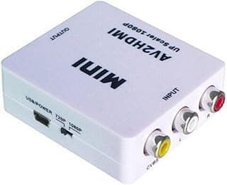محول ايه في إلى HDMI مصغر طراز TD-659VC-002، محول إشارات RCA مركب (CVBS) إلى HDMI، محول إشارات الفيديو والصوت من توبو، لون أبيض