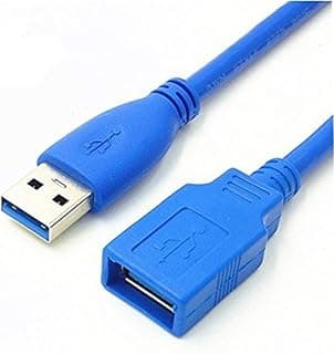 USB 3.0 Extension Cable -3 Feet (1 Meter) - A-Male to A-Female [Full-Covered Female, Blue]