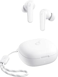 by Anker R50i VI True Wireless Earbuds, 10mm Drivers with Big Bass, Bluetooth 5.3, 30H Long Playtime, Water-Resistant, 2 Mics for AI Clear Calls, 22 Preset EQs, Customization (White)