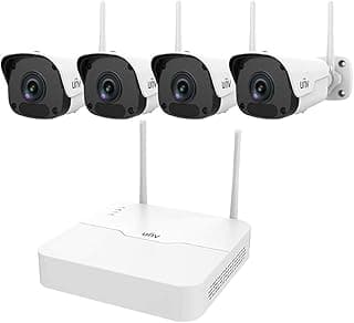 طقم كاميرات مراقبة لاسلكية/WiFi NVR مع 4 كاميرات IP بوليت واي فاي/301-04LB-W/4 * 2122SR3-F40W-D