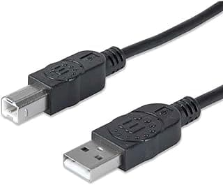 مانهاتن كابل طابعة USB عالي السرعة ذكر ايه - بي بطول 5 متر 15 قدم - اسود 394635