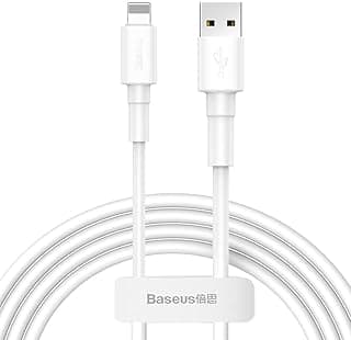 كابل شحن سريع لايتنينج USB لجهاز ابل Mac Pro (Late 2013) بقدرة 2.4A - 1 متر - أبيض