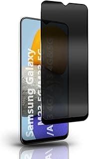 Tempered Glass Privacy Screen Protector for Samsung Galaxy M23/M33/A13 5G/A23, Anti-Spy Privacy Protection, 3D Full Coverage/Case Friendly, Anti-Spy Privacy Screen Protector